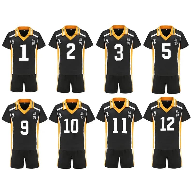 Cartoon Anime Haikyuuing Karasuno Koukou High School Costumi Cosplay Uniformi da pallavolo Abbigliamento sportivo Hinata Shoyo Kageyama Tobio