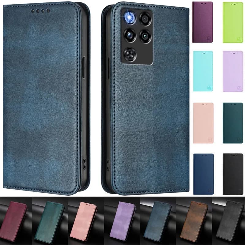 Custodia magnetica per ZTE nubia RedMagic 11 Pro Capa Custodia a portafoglio con supporto a vibrazione in pelle per ZTE nubia RedMagic 11 Pro Cover posteriore per telefono