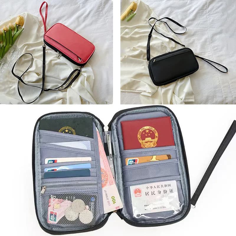 Pacchetti di passaporto per la famiglia portafoglio borsa per passaporto aziendale Unisex borse per documenti multifunzionali ID porta carte di credito accessori da viaggio