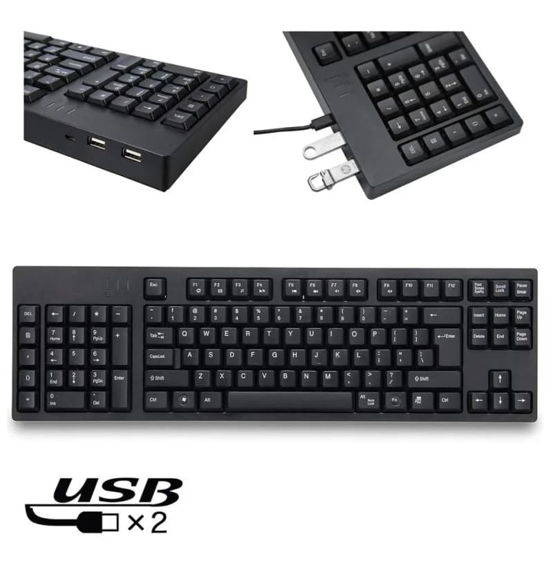 Wired Ergonomic Left-Handed Keyboard 109 Keys Layout Portable USB Computer Keyboard For Office Home PC Laptop Daily Use