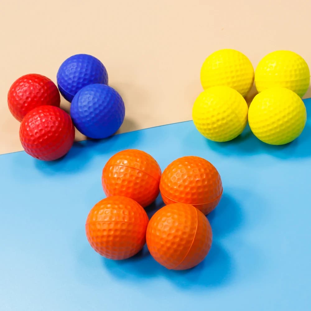 Palline da Golf Crestgolf in Schiuma PU, Palline Morbide per Allenamento Indoor/Outdoor, Palline Giocattolo per Bambini a Forma di Animali, Confezione da 12 Pezzi