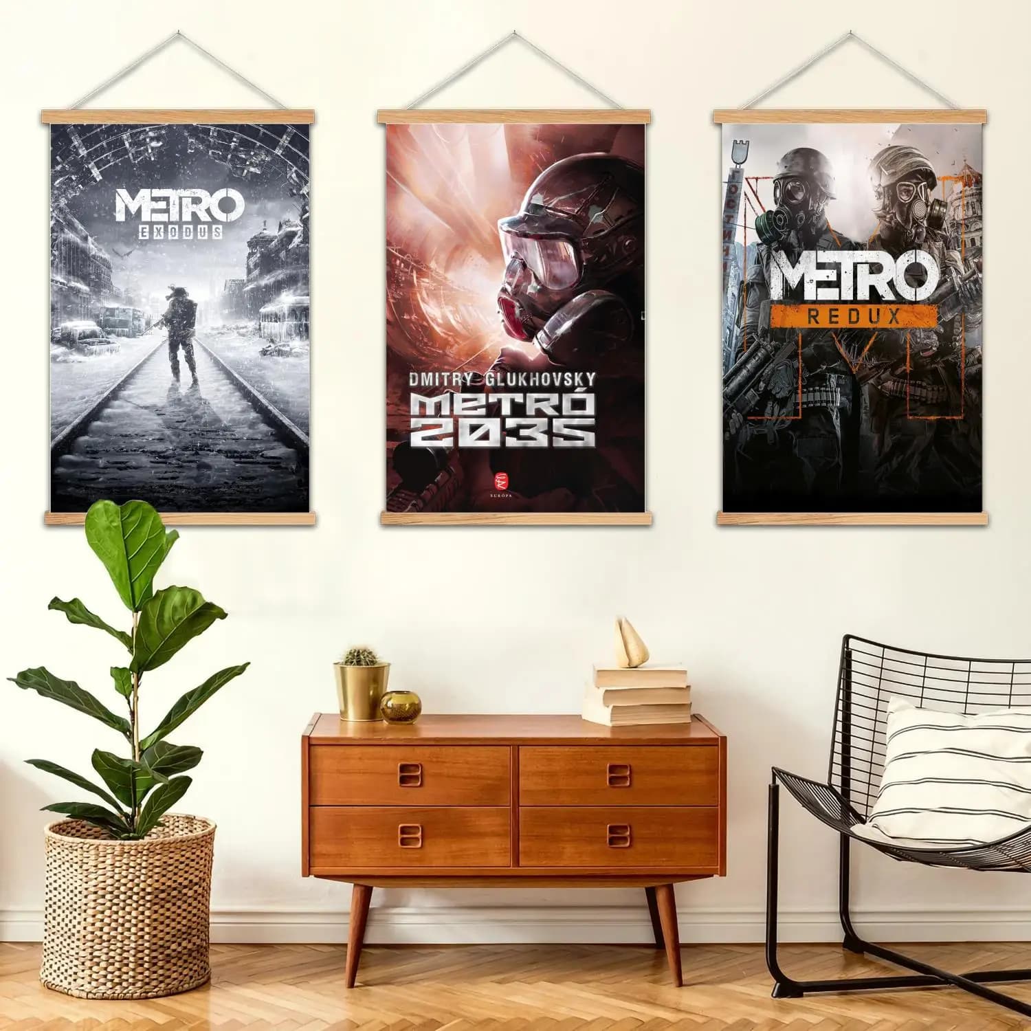 Metro Exodus Framed Wall Painting Poster on canvas and wall art, image printing, modern family bedroom furniture, decorative painting