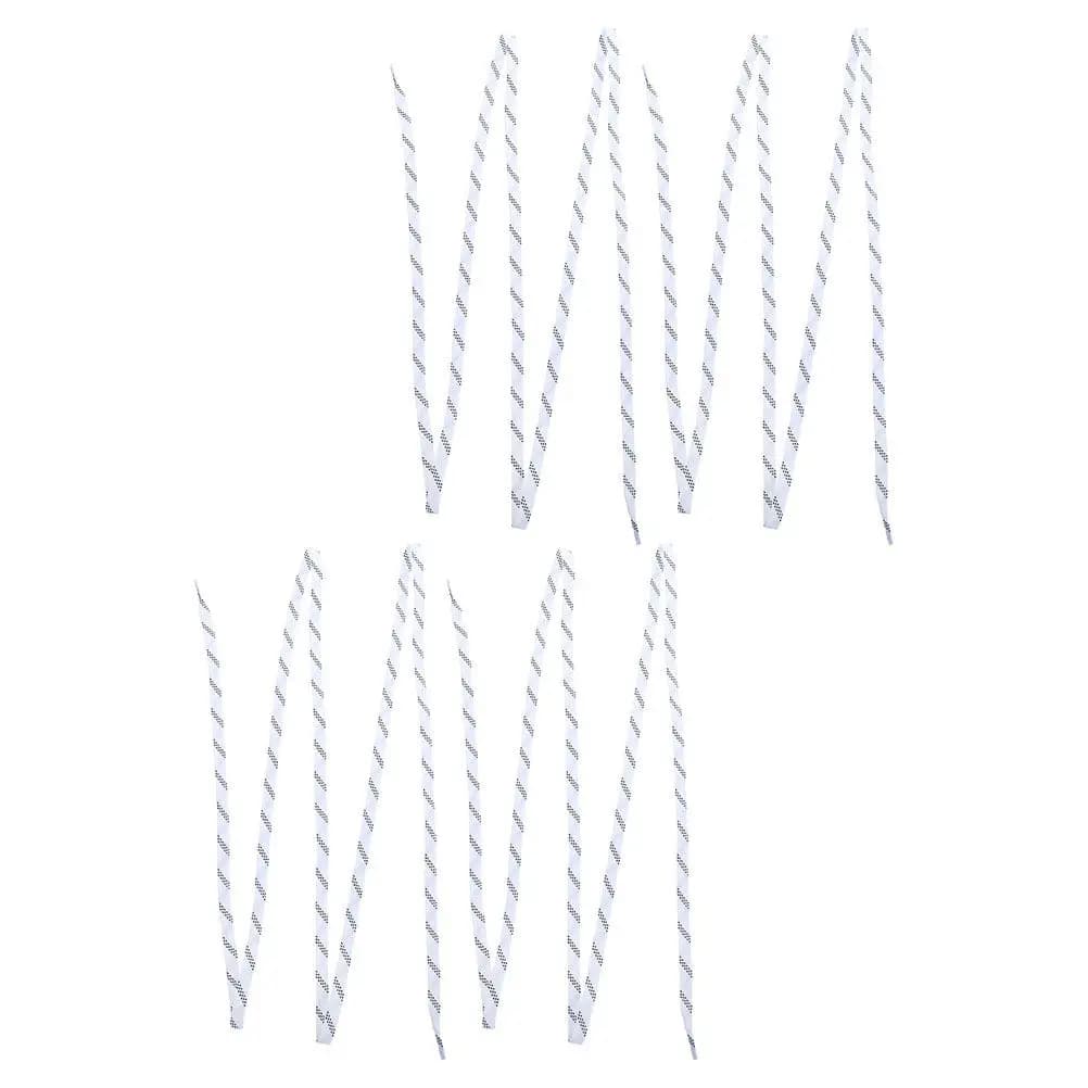 4 Pezzi Lacci Alti Cerati Resistenti all'Abrasione per Hockey su Ghiaccio Pattinaggio Artistico Snowboard