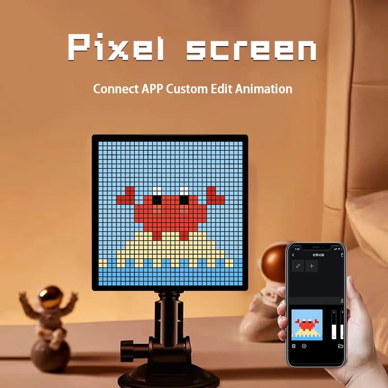 Cornice Digitale Programmabile con Display Pixel 32x32 per Decorazione di Stanze da Gioco per Bambini e Adulti e Pubblicità Aziendale