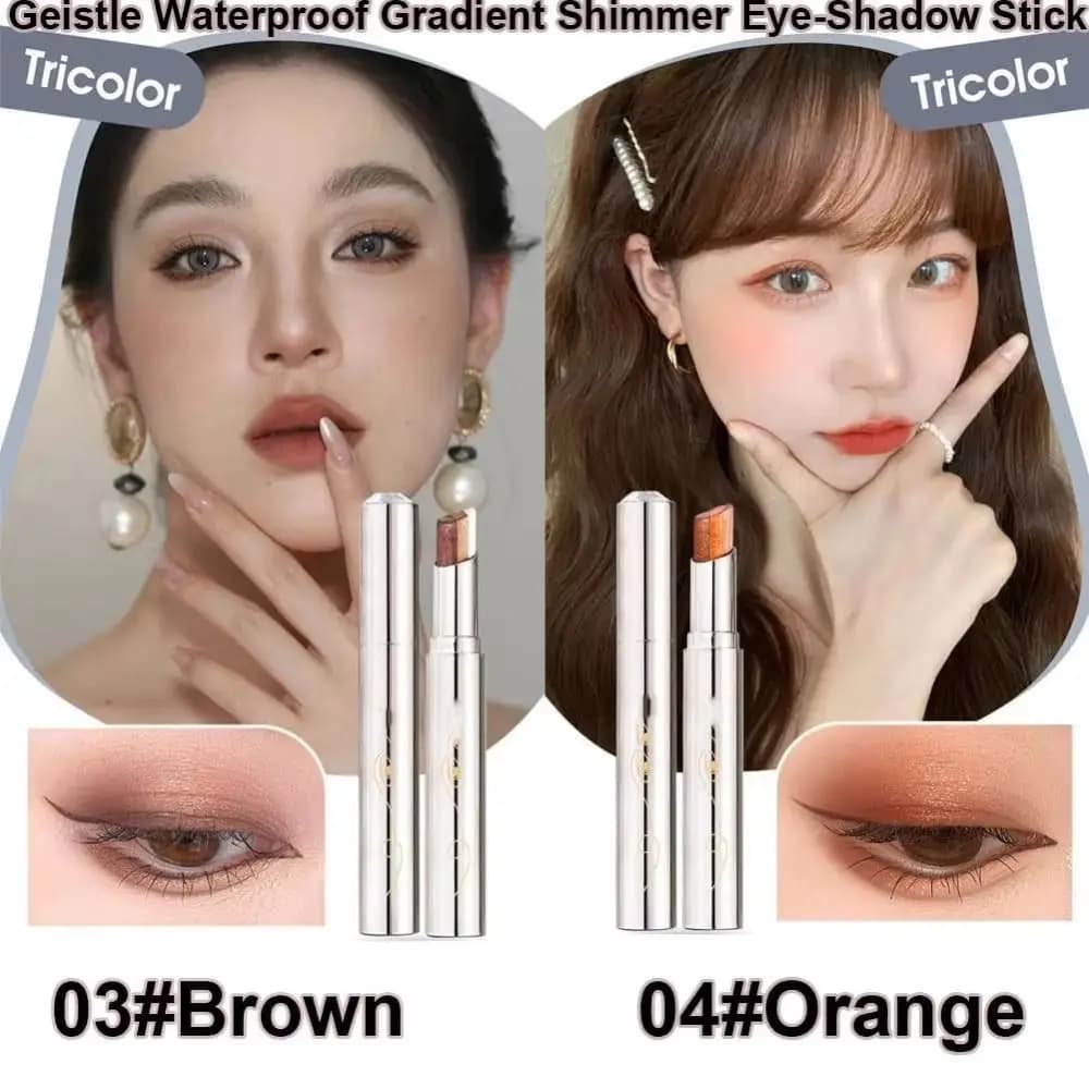 3 Color Waterproof Evidence, Glittered Cream Umbrella, Shimmer Umbrella Stick, Long Life Eye Makeup Tools for Girls