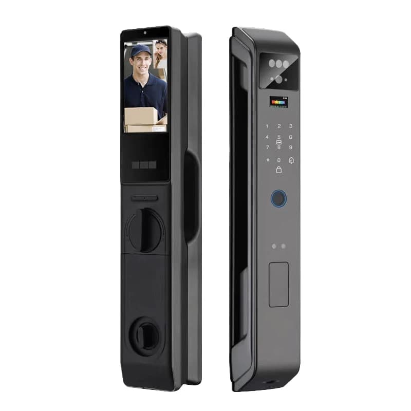 Electronic Door Lock Smart With Triple Camera Fingerprint Automatic Smart Locks For Rooms
