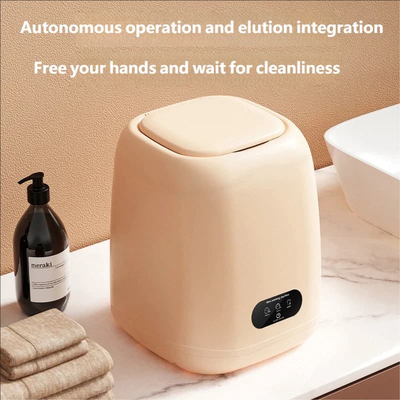 Mini Lavatrice per Biancheria Intima e Vestiti per Bambini, Lavatrice Portatile Completamente Automatica con Centrifuga 220V