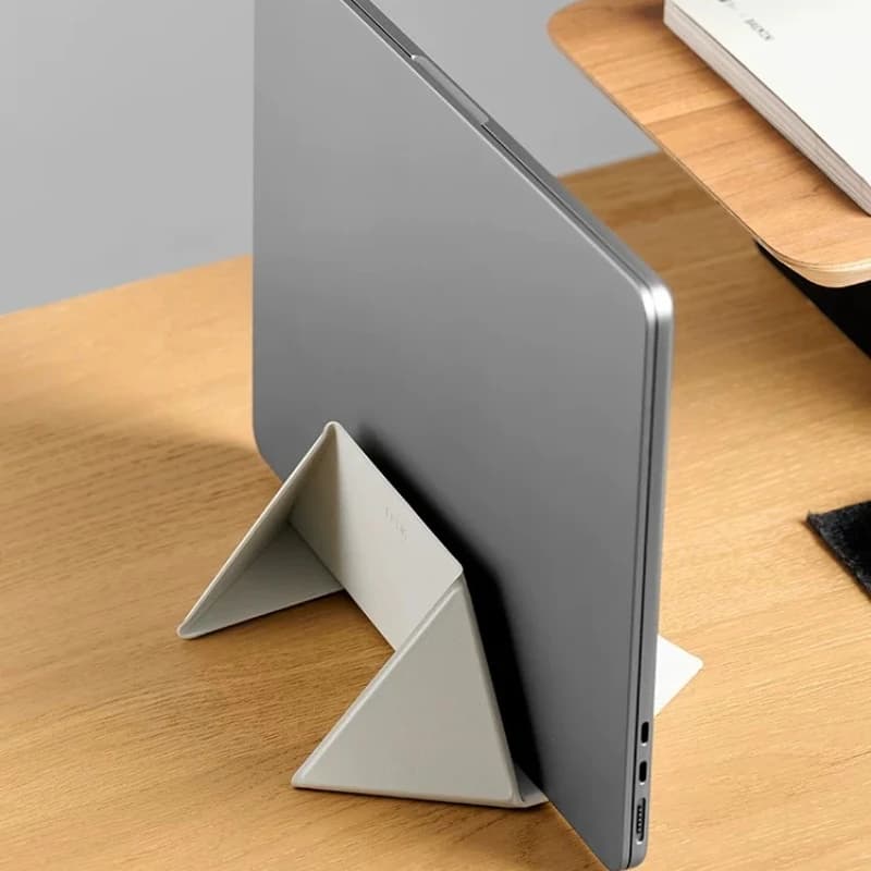 Supporto Pieghevole per Laptop da Ufficio, Portatile, Verticale, Regolabile in Altezza per iPad, Supporto da Scrivania Multifunzionale Richiudibile