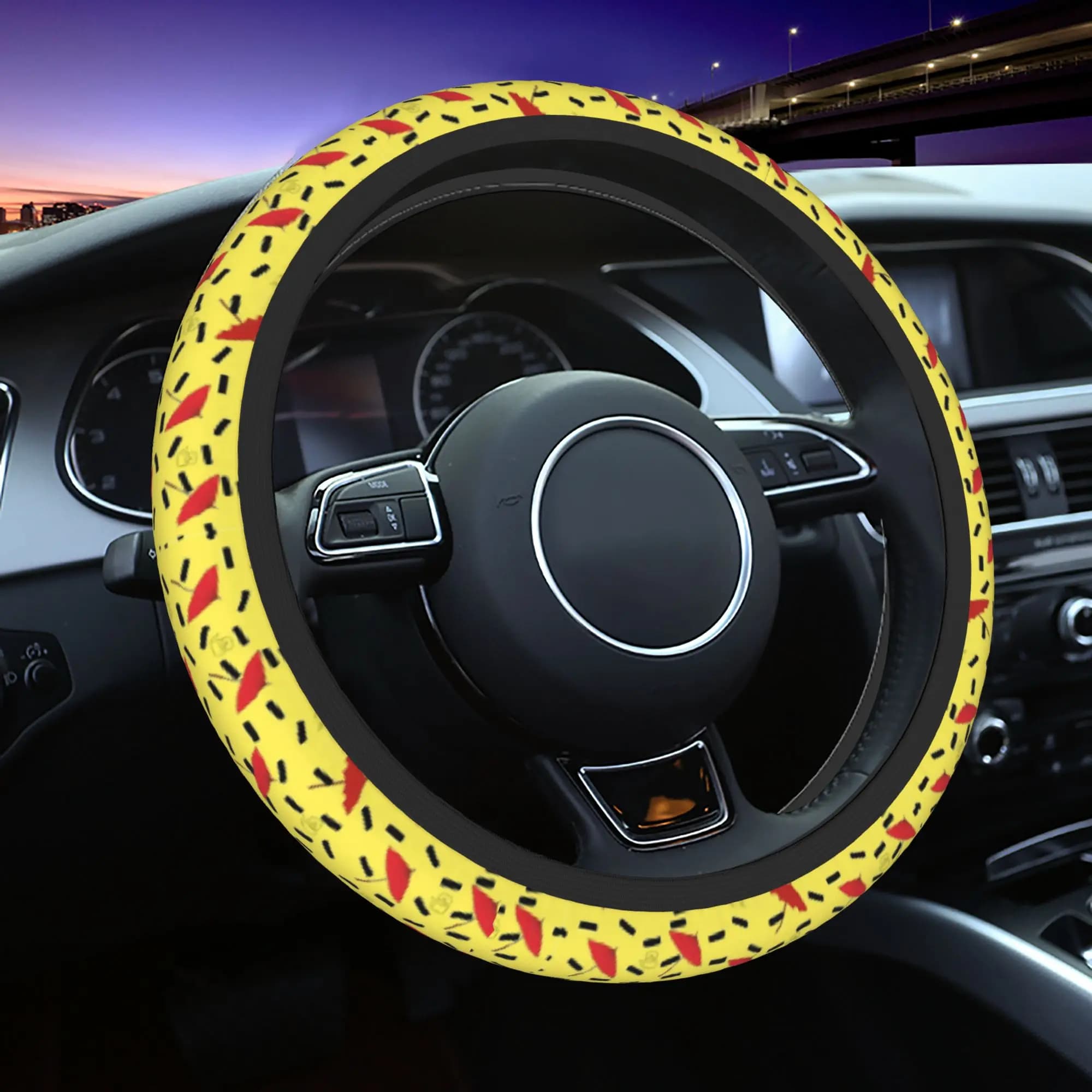 Car Cover Ryoga Hibiki 38cm Anti-slip, P-Chan Ranma Anime Manga, Volante Protection, Auto Accessories