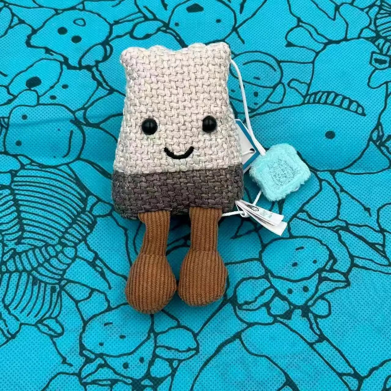 Nuovo Portachiavi Peluche Kawaii a Forma di Sacchetto di Tè Caldo JC, Ciondolo Borsa Ragazza Carina, Giocattolo di Peluche Edizione Limitata, Idea Regalo