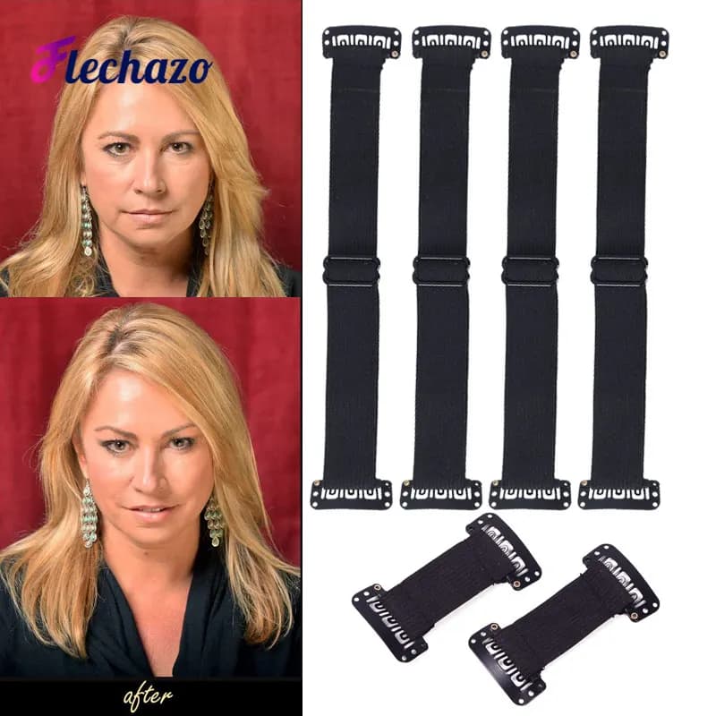 Clip nella fascia per capelli per il sollevamento del viso degli occhi cinghie elastiche per prevenire che i capelli coprano gli occhi e il viso fascia elastica regolabile