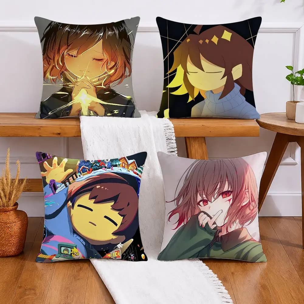 U-Undertale-S Pillow Case Pattern Printed Pillowcase For Living Room Sofa Cushion Cover