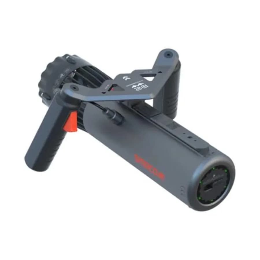 Scooter subacqueo per snorkeling, immersioni subacquee e avventure marine; corpo in plastica ABS; nero; maniglia portatile rimovibile ricaricabile