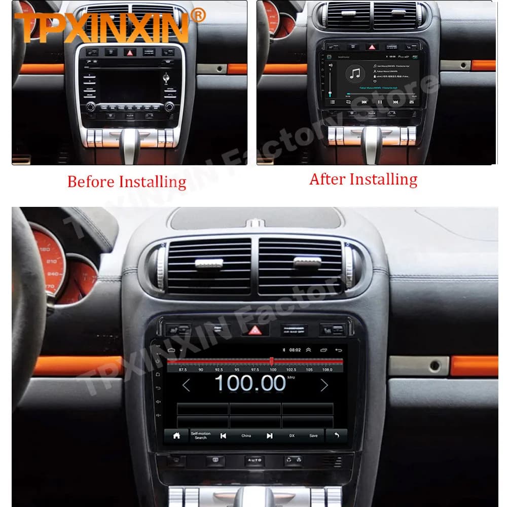 Autoradio Multimediale Android 13 8+256G per Porsche Cayenne 2004-2010 con Carplay, Bluetooth e GPS