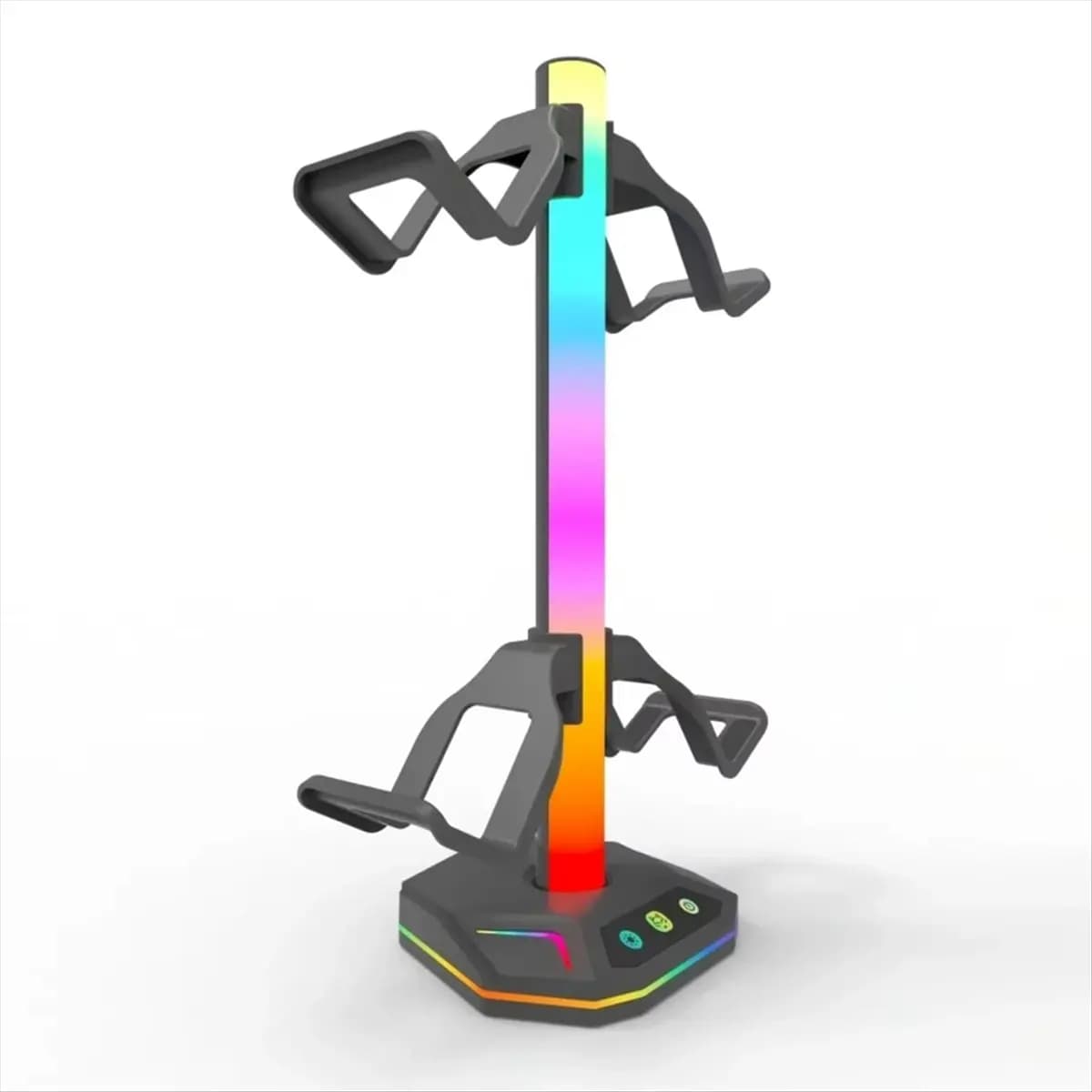 CANING- Supporto per cuffie RGB da gioco per supporto controller Playstation5 Gancio per auricolari per gamer desktop Xbox PS4 PS5 Gamepad