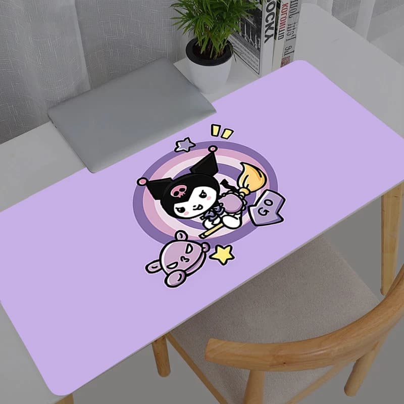 Mouse Mat Durevole XXL, PC Desk Mat, Office Gaming Accessories, Kuromi Sanrio Keyboard Mat