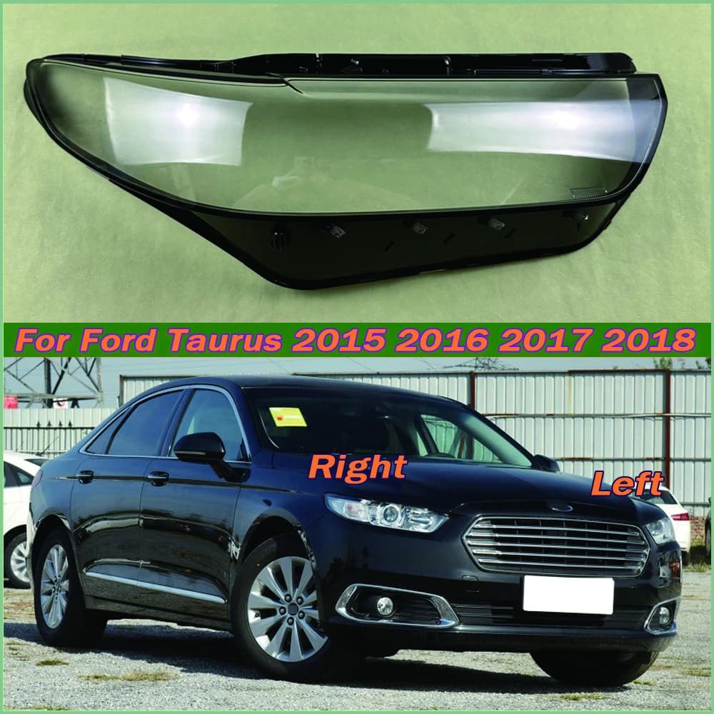 Per Ford Taurus 2015 2016 2017 2018 Faro Copertura Ombra Faro Borsette Paralume Trasparente Plexiglass Sostituire Lente Originale