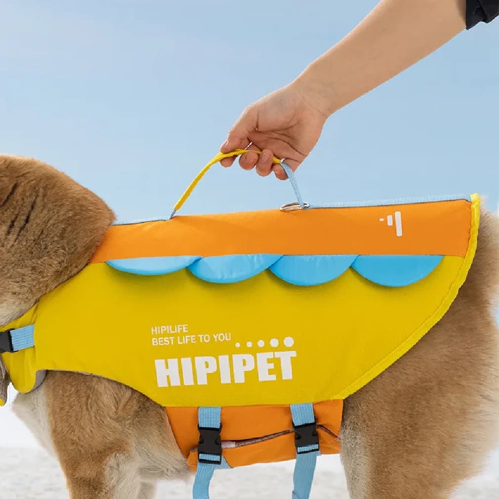 Dog Life Jacket High Buoyancy Breathable Quick Dry Summer Swimsuit Portable Pet Safety Vest for Dogs
