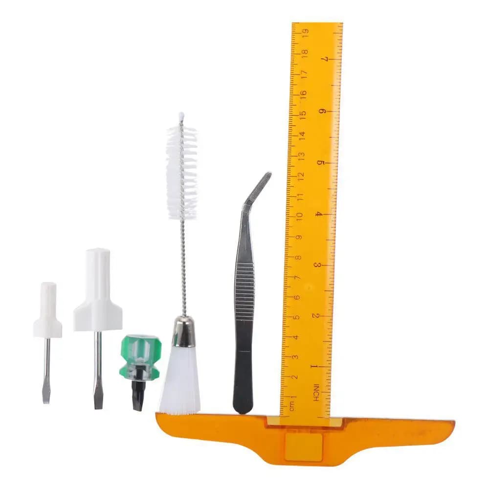 Kit di pulizia per macchine da cucire in metallo Kit di strumenti per servizio/riparazione overlock e serger da 12,5 cm Cacciaviti a testa piatta a croce