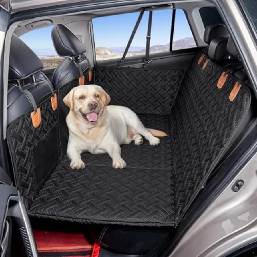 Estensore per Sedile Posteriore per Cani, Coprisedile per Auto con Fondo Rigido per Cani, Copertura per Sedile Posteriore per Cani