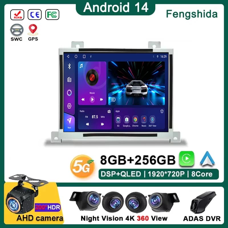 Schermo Incell da 8,4 pollici Android 14 per Dodge Charger Challenger 2015-2019 Autoradio Lettore video multimediale Navigazione GPS DVD