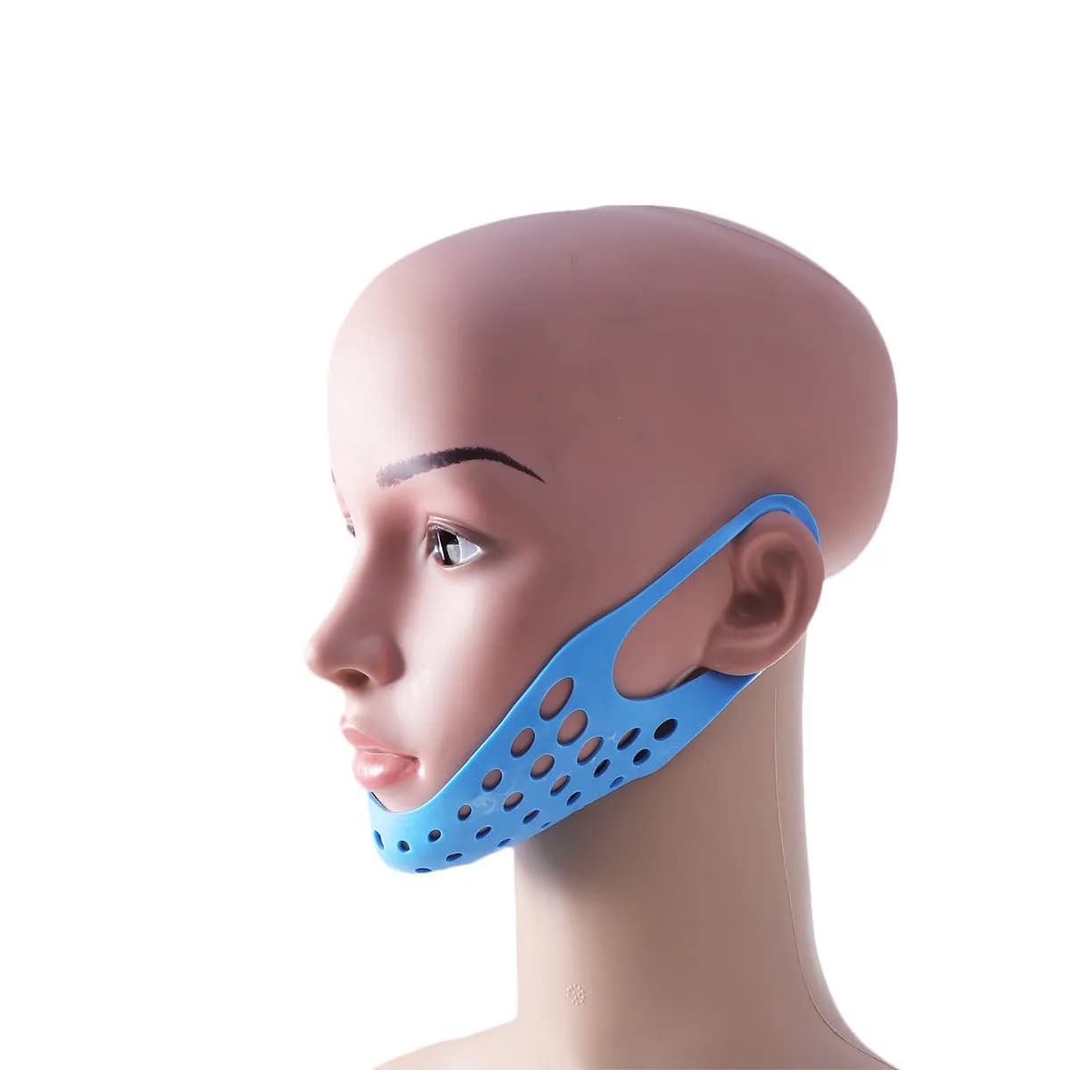 Silicone V-Shaped Face Lifting Belt for Facial Slimming Chin Support Skin Tightening Snore Prevention Mask Women