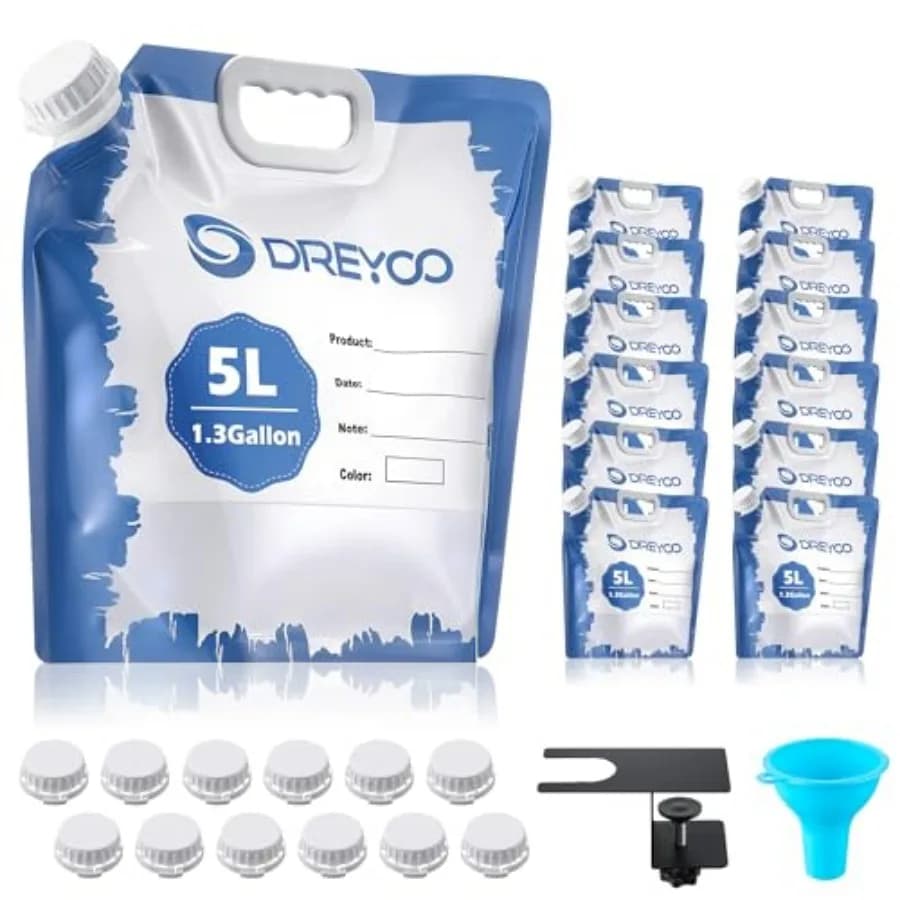 Confezione da 12 Sacchetti per Conservazione Vernice con Imbuto e Clip di Riempimento, Sacchetti Riutilizzabili per Vernice a Base d'Acqua, Contenitori Trasparenti Ermetici
