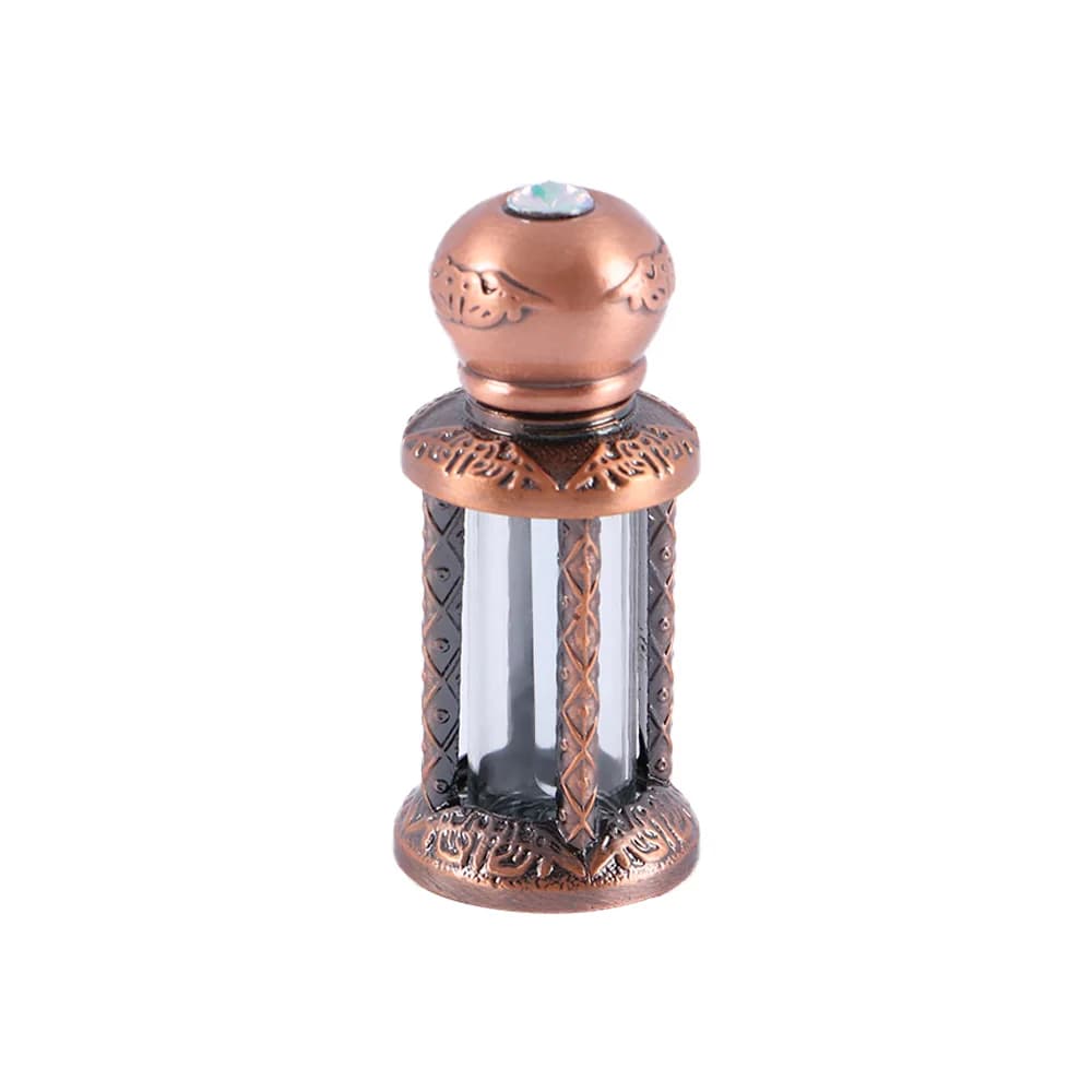 Lady Gift Beauty Empty Vintage Essential Oil Bottle Copper Empty Bottle Bottle Refillable Bottles Container