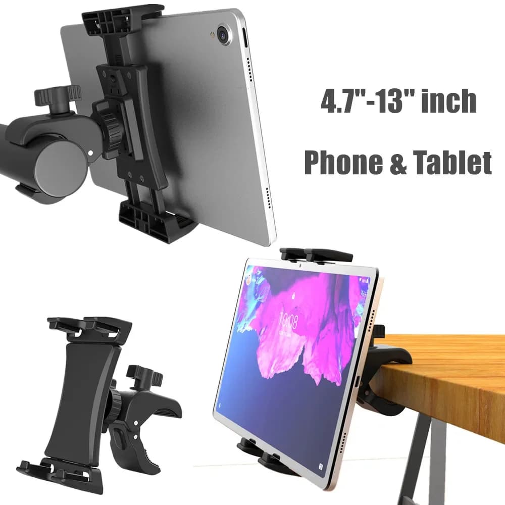 Universal mobile phone support for iPhone Xiao Smartphone on exercise bike treadmill car handlebar