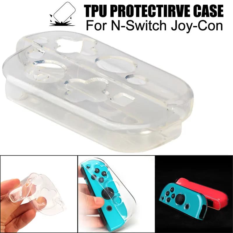 Glitter Bling Case For Nintendo Switch Oled Joycon Controller Shell Transparent Soft TPU Game Handle Gamepad Protective Cover