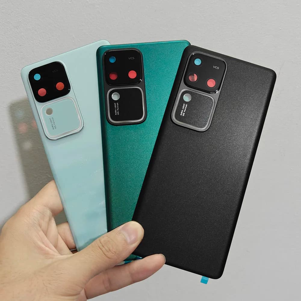 A+++ For vivo V30 Pro V2319 Back Door Replacement Battery Case, Rear Housing Cover With Camera Lens +Adhesive
