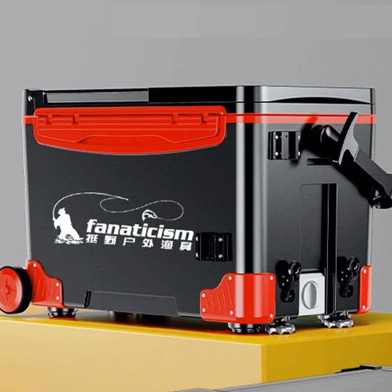 37L Eight-claw Big Wheel Keep Fresh ABS Multifunction Storage Seat Fishing Tool Box Large Capacity Portable Fishing Tackle Boxes