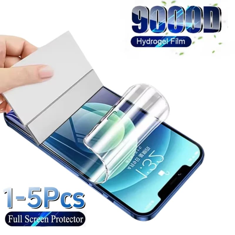 1-5Pcs Full Cover Hydrogel Film For iPhone 13 12 11 14 15 16 Pro Max Screen Protector For iPhone 16 PRO XR XS MAX 15 Plus