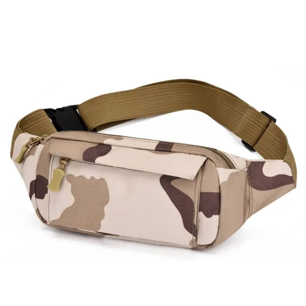 Waterproof Waist Bag in Oxford Fabric with Multipli Parts, Lightweight and Durable, Running Shoulder Bag