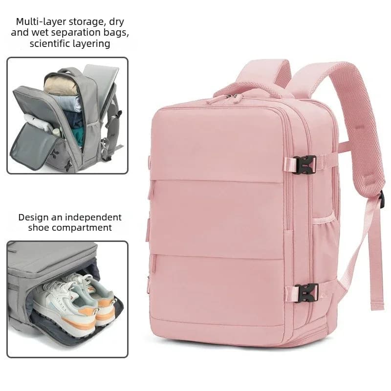 Large Capacity Travel Backpack Women's Men's Backpack Lightweight Short Trip Travel Lightweight Business Trip