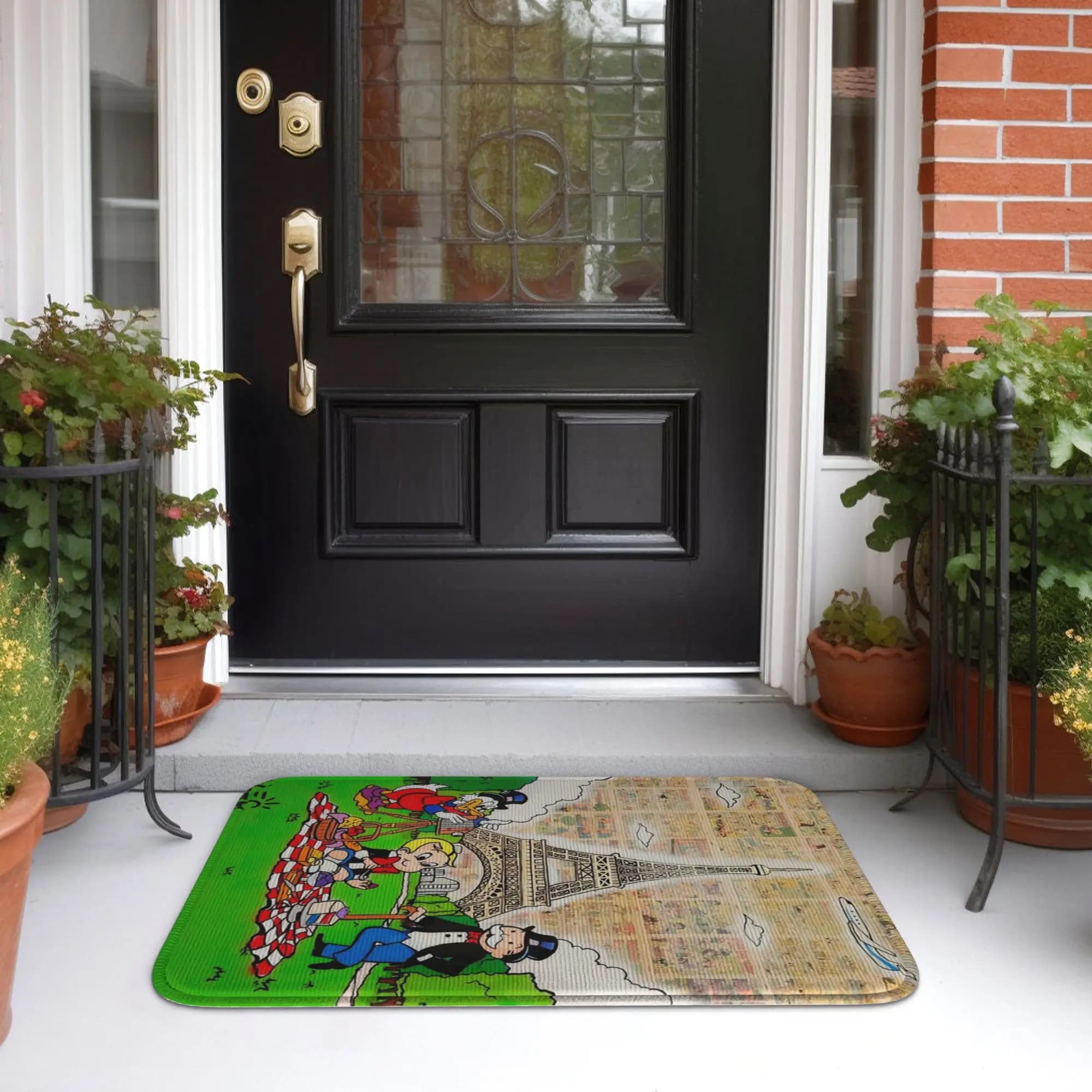 Monopoly Man Alec Doormat Tappeto antiusura per cucina, ingresso, casa, tappetino per soggiorno
