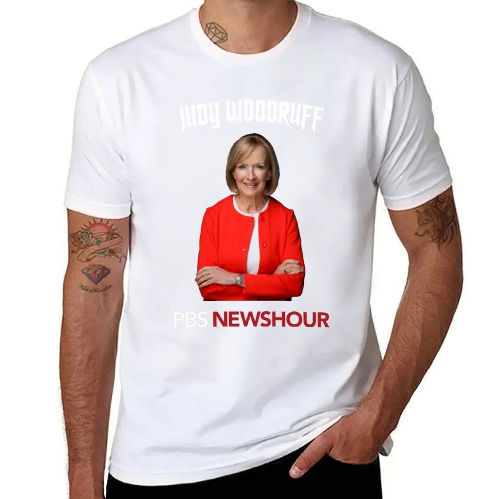 Judy Woodruff T-Shirt Soft Lightweight Cotton T-Shirt
