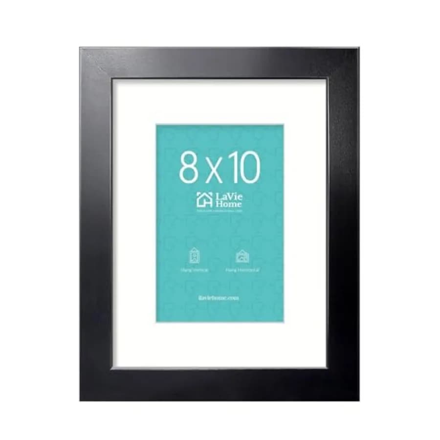 Cornice per foto 8x10, cornice 8x10 per mostrare immagini 5x7 con passepartout o 8x10 senza passepartout, cornice stabile e robusta e plexiglass lucido