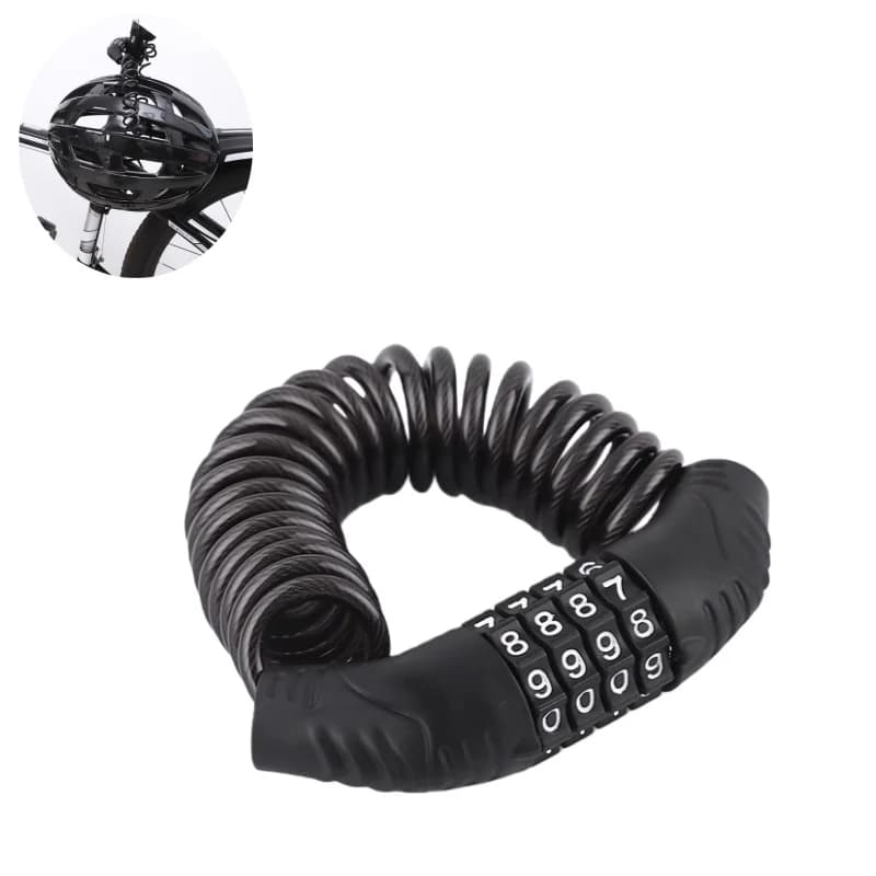 Universal Anti-Theft Password Wire Lock for Electric Cars Motorcycles Helmets MTB Road Bikes - Portable Bicycle Security Lock