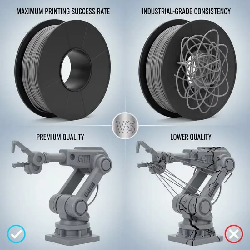 2026 Matte PLA Filament 1.75mm 1kg Low Gloss Texture 3D Printing Supplies for Smooth Finish 7.14