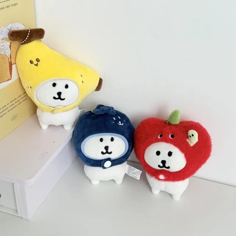 10 centimetri Kawaii Orso Copricapo Peluche Giocattolo Utilizzando Un Cappello FAI DA TE Auto Deprecarico Orso Ciondolo Portachiavi Bambola Orso Rilassato Ciondolo Popolare