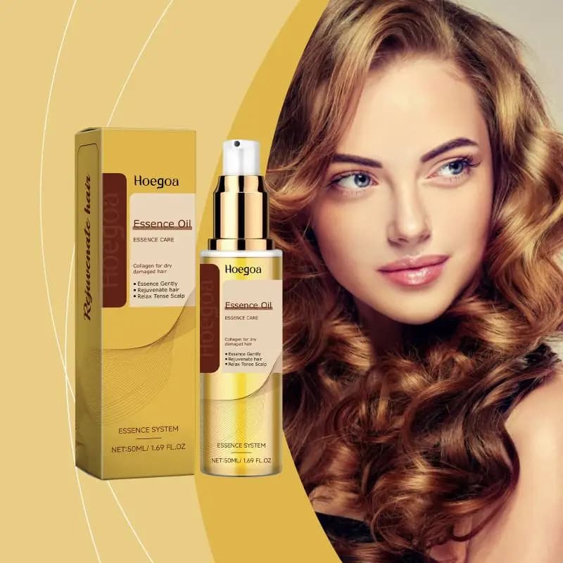 Olio Essenziale al Collagene per Capelli, Olio Essenziale Biologico di Tea Tree, Riparatore per Capelli Secchi, Crespi e Danneggiati, Trattamento per il Cuoio Capelluto, Balsamo Lisciante e Ammorbidente per Capelli
