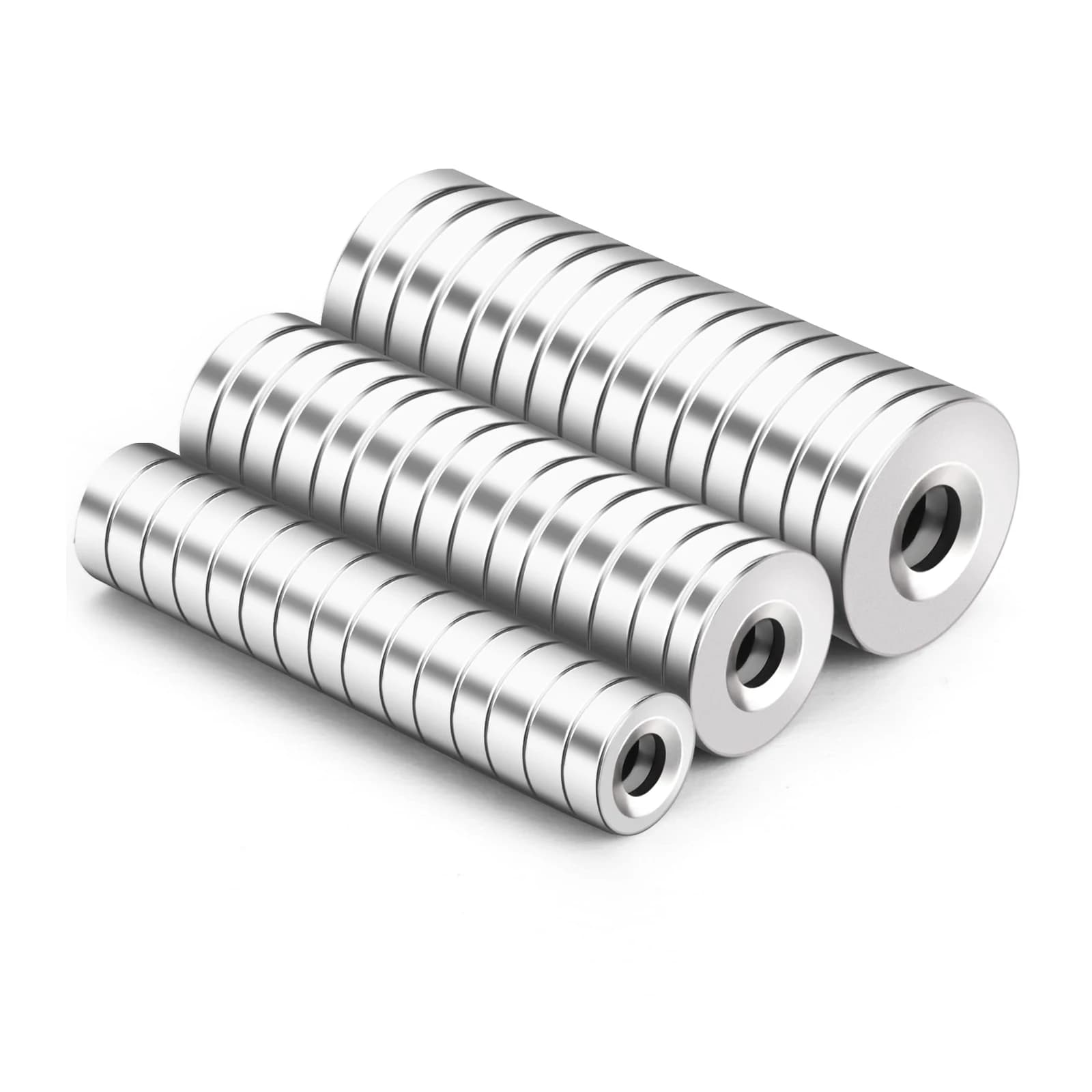 8/10/12/15/18/20x3 Forte Magnete Svasato Rotondo NdFeB Magnete Al Neodimio Potenti Terre Rare Permanent Magneti Per Frigo with hole