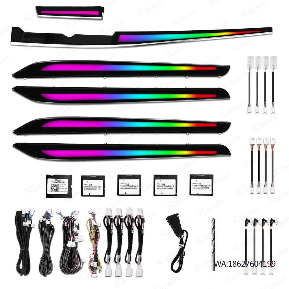 LED Ambient Lights 256 Colors for Interior Auto ES 2013-2017 - Accessories Luminous Strip Atmosphere