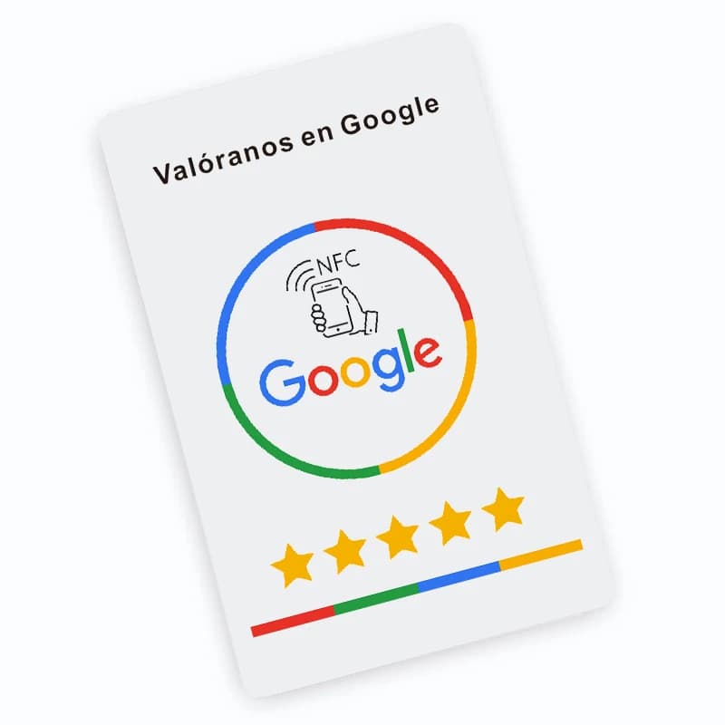 Schede di revisione spagnole tedesche francesi olandesi inglesi NFC Google Android/IPhone Tap URL Scrittura di schede di revisione aziendali sociali