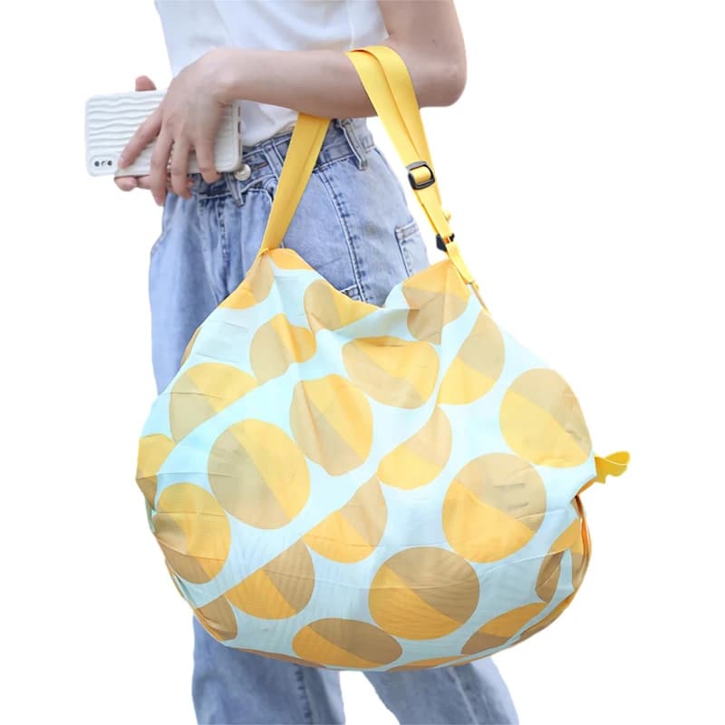 Borsa per la spesa pieghevole riutilizzabile Borsa da spiaggia da viaggio in tessuto Oxford impermeabile rosa Borse portaoggetti portatili per generi alimentari per supermercati
