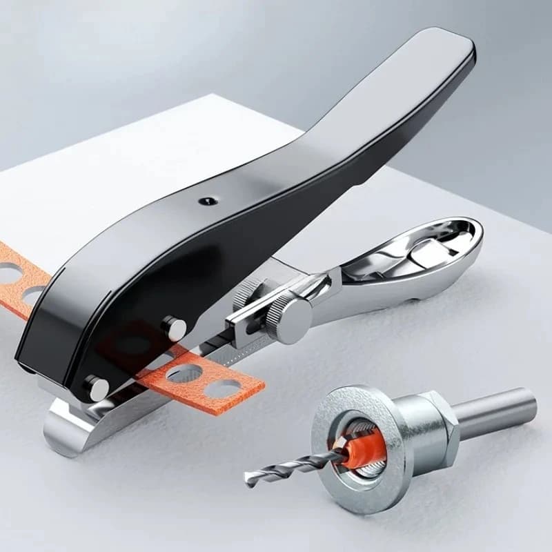 Hole masking pliers, 8 mm manual pliers set for wood processing with scale, with limiting tip for PVC and ABS