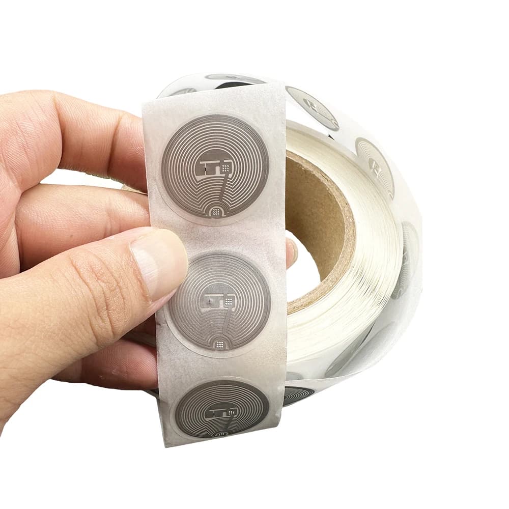 Tag NFC Adesivi RFID rotondi per Android 1024Bytes RFID F08 Chip Tag 13,56 MHz Applicabile alle carte di blocco intelligente per il controllo degli accessi