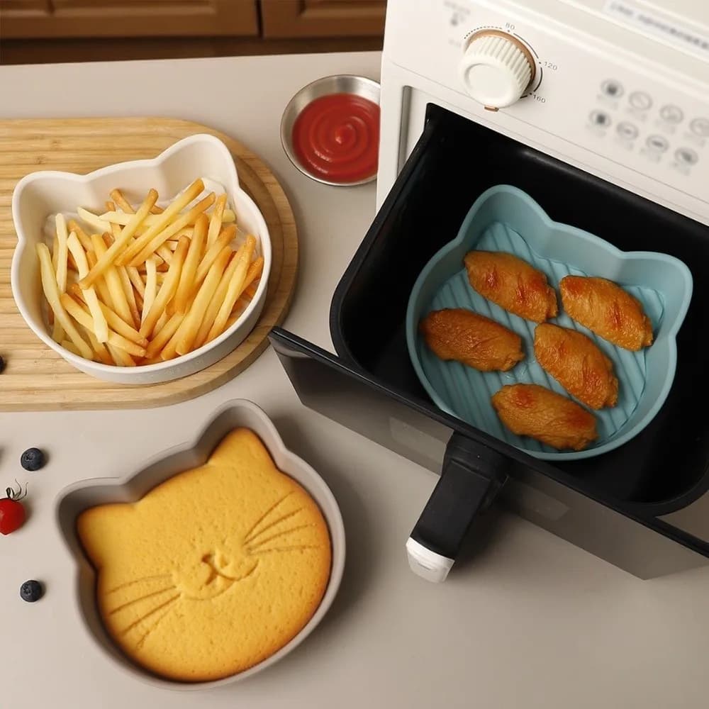 Silicone Oven Tray for Air Fryer, Microwave Grid, Heat Resistant, Oven and Air Fryer