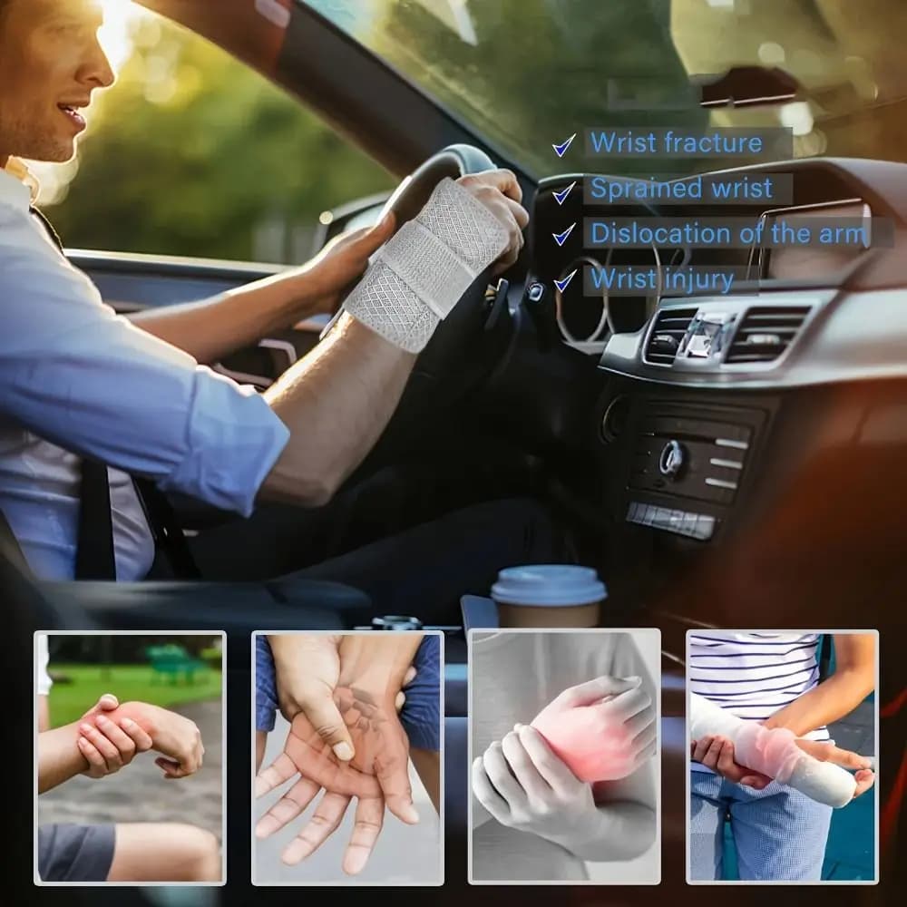 Tutore da polso ergonomico con manica per pollice, stecca flessibile, tendinite, protezioni per il polso, fascia comoda, protezione elastica ambidestra per il polso